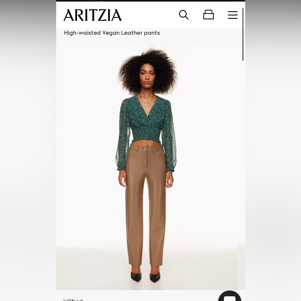 Aritzia high rise Wilfred Melina pant